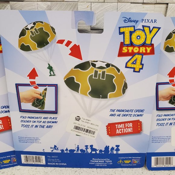 Disney Toys Toy Story 4 Green Army Men With Parachutes Poshmark
